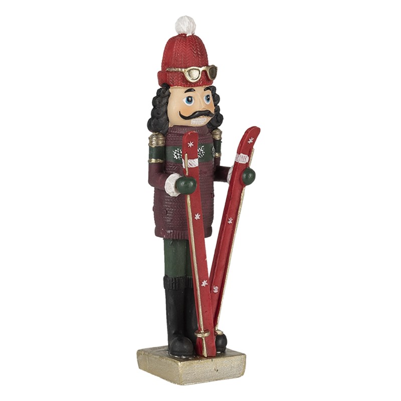 Clayre & Eef Figurine Nutcracker 17 cm Red Green Polyresin