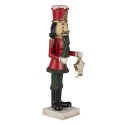 Clayre & Eef Figurine Nutcracker 35 cm Red White Polyresin Merry Christmas