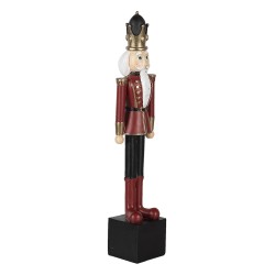 Clayre & Eef Figurine Nutcracker 27 cm Red Polyresin