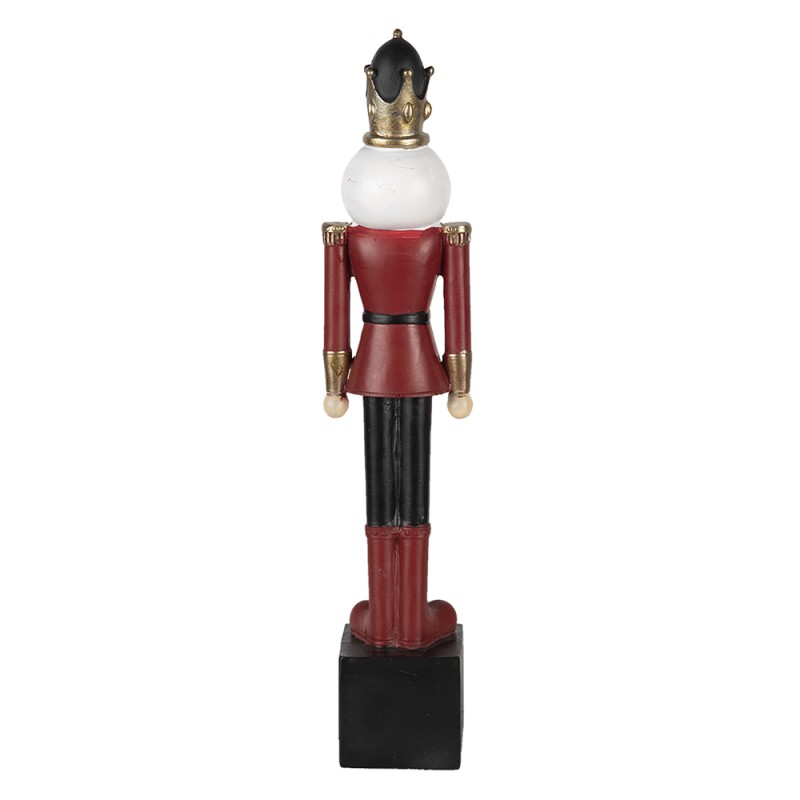 Clayre & Eef Figurine Casse-noisette 27 cm Rouge Polyrésine