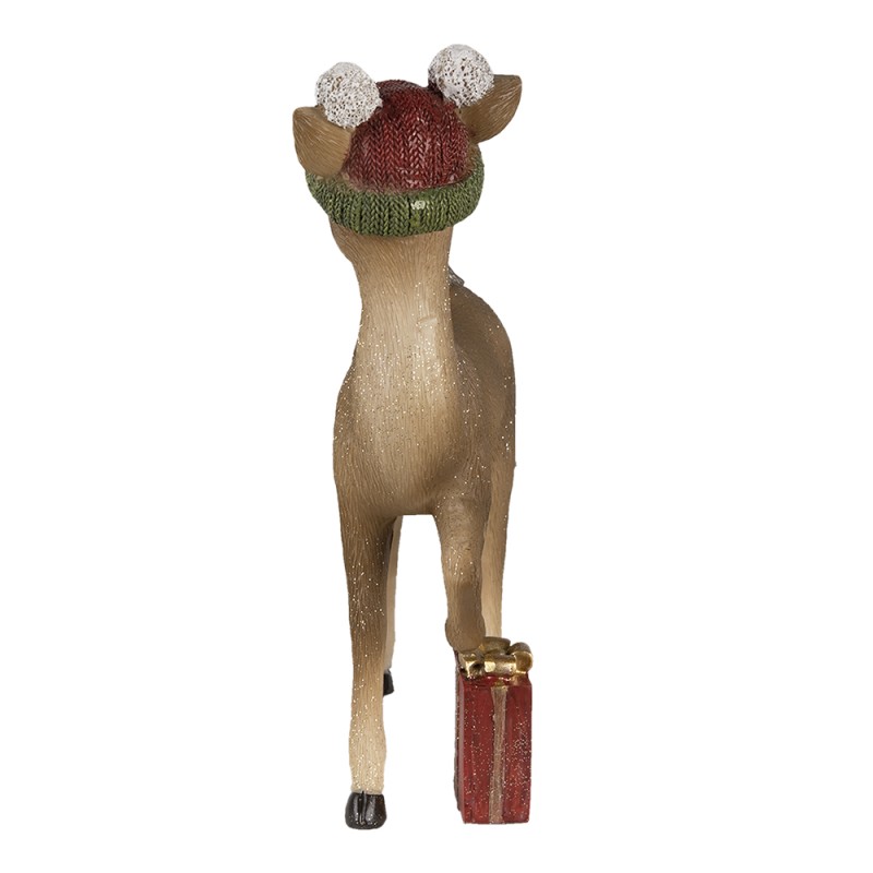 Clayre & Eef Figur Hirsch 16x8x24 cm Braun Polyresin