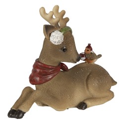 Clayre & Eef Figurine Deer 17x7x13 cm Brown Polyresin