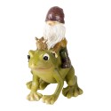 Clayre & Eef Figurine Frog 7x7x9 cm Green Polyresin