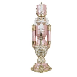 Clayre & Eef Figurine Casse-noisette 19x19x58 cm Rose Polyrésine