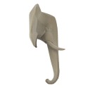 Clayre & Eef Wanddecoratie Olifant 17x8x21 cm Beige Kunststof