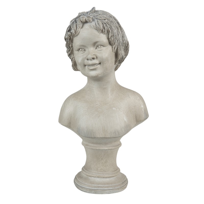 Clayre & Eef Statuetta Ragazza 14x9x27 cm Beige Poliresina