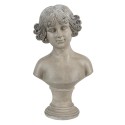 Clayre & Eef Figur Büste 14x10x25 cm Beige Weiß Polyresin