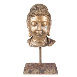 Clayre & Eef Figurine Buddha 13x9x25 cm Gold colored Polyresin