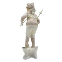 Clayre & Eef Figurine Enfant 19 cm Rose Blanc Polyrésine