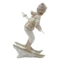 Clayre & Eef Figurine Enfant 19 cm Rose Blanc Polyrésine