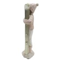 Clayre & Eef Figur Kind 21 cm Rosa Weiß Polyresin