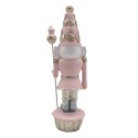 Clayre & Eef Figur Nussknacker 16 cm Rosa Polyresin