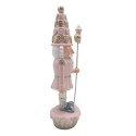 Clayre & Eef Figur Nussknacker 16 cm Rosa Polyresin