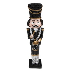 Clayre & Eef Figur Nussknacker 20 cm Schwarz Polyresin