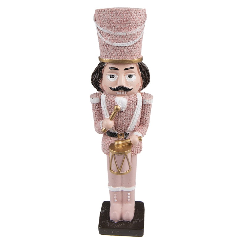 Clayre & Eef Figurine Nutcracker 20 cm Pink Polyresin