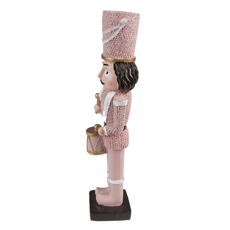 Clayre & Eef Figurine Casse-noisette 20 cm Rose Polyrésine