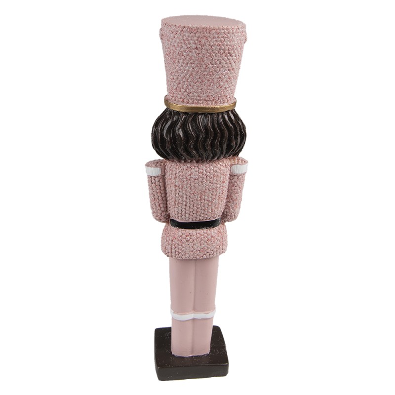 Clayre & Eef Statuetta Schiaccianoci 20 cm Rosa Poliresina