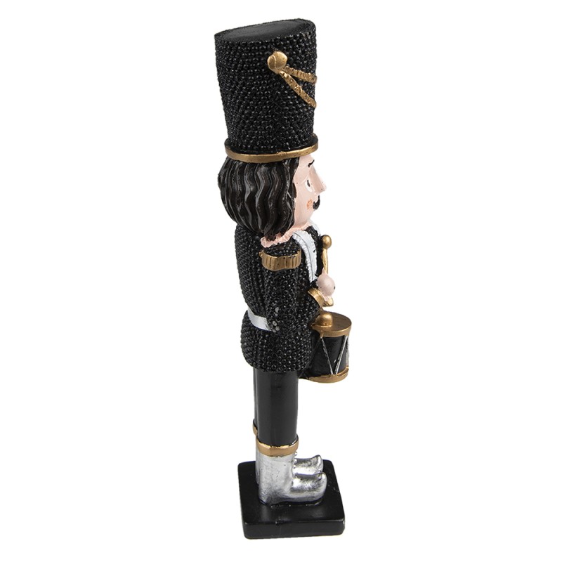 Clayre & Eef Figurine Casse-noisette 16 cm Noir Polyrésine