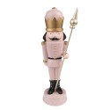 Clayre & Eef Christmas Decoration Nutcracker 23 cm Pink Polyresin