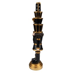 Clayre & Eef Christmas Decoration Nutcracker 33 cm Black Polyresin