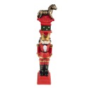 Clayre & Eef Christmas Decoration Nutcracker 23 cm Red Polyresin