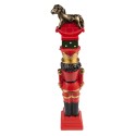 Clayre & Eef Christmas Decoration Nutcracker 23 cm Red Polyresin