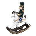 Clayre & Eef Kerstdecoratie Notenkraker 18 cm Groen Polyresin