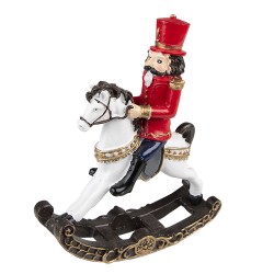 Clayre & Eef Christmas Decoration Nutcracker 18 cm Red Polyresin