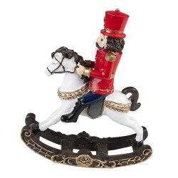 Clayre & Eef Christmas Decoration Nutcracker 18 cm Red Polyresin