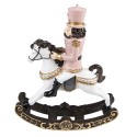 Clayre & Eef Christmas Decoration Nutcracker 18 cm Pink Polyresin