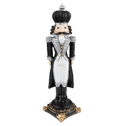 Clayre & Eef Christmas Decoration Nutcracker 24 cm Black Polyresin