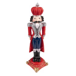 Clayre & Eef Christmas Decoration Nutcracker 24 cm Red Polyresin