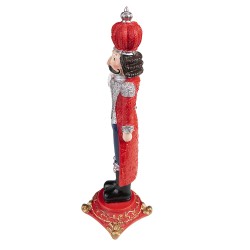 Clayre & Eef Christmas Decoration Nutcracker 24 cm Red Polyresin