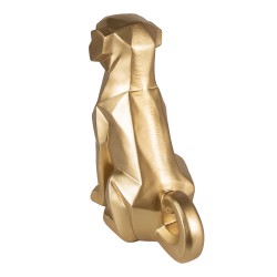 Clayre & Eef Figur Hund 24 cm Goldfarbig Polyresin