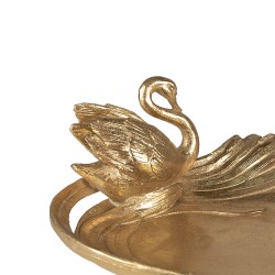 Clayre & Eef Decorative Bowl 25x20x9 cm Gold colored Plastic