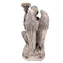 Clayre & Eef Candle holder Angel 29 cm Grey Plastic