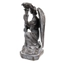 Clayre & Eef Candle holder Angel 29 cm Grey Plastic