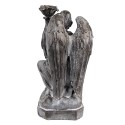 Clayre & Eef Candle holder Angel 29 cm Grey Plastic