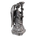 Clayre & Eef Candle holder Angel 29 cm Grey Plastic