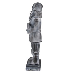 Clayre & Eef Figurine Nutcracker 47 cm Grey Polyresin