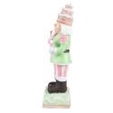 Clayre & Eef Figur Nussknacker 24 cm Grün Rosa Polyresin