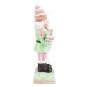 Clayre & Eef Figur Nussknacker 24 cm Grün Rosa Polyresin