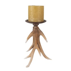 Clayre & Eef Candelabro 19x19x29 cm Marrone Beige Plastica