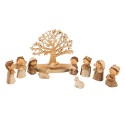 Clayre & Eef Beeld Kerstgroep 10 cm Bruin Polyresin