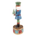 Clayre & Eef Candelabro Schiaccianoci 24 cm Blu Verde Plastica