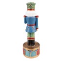 Clayre & Eef Candle holder Nutcracker 24 cm Blue Green Plastic