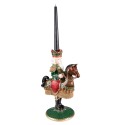 Clayre & Eef Candle holder Nutcracker 33 cm Green Brown Plastic