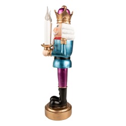 Clayre & Eef Figurine Nutcracker 41 cm Blue Purple Polyresin