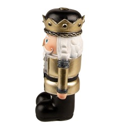 Clayre & Eef Figurine Nutcracker 18 cm Gold colored Polyresin