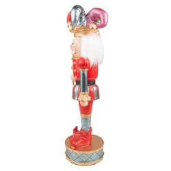 Clayre & Eef Figurine Arlequin 38 cm Rouge Bleu Polyrésine